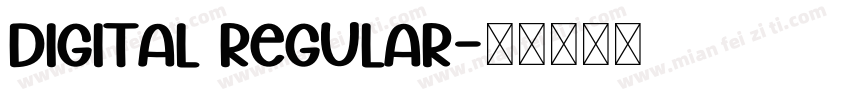 Digital Regular字体转换
